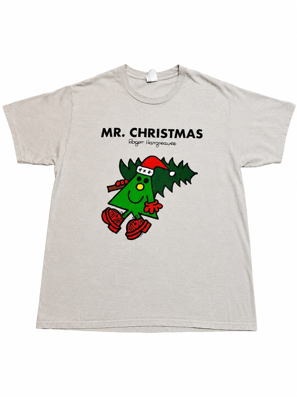 Mr Christmas Roger Hargreaves T Shirt Mens Large Holiday Graphic Cotton Tee